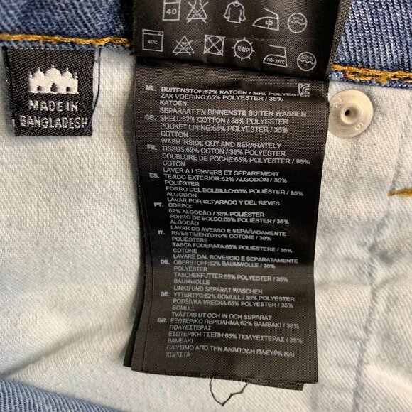 G Star Mens Pants 32 Blue Denim Jeans 3301 Slim Straight Faded Streetwear 32x29 - Picture 8 of 12